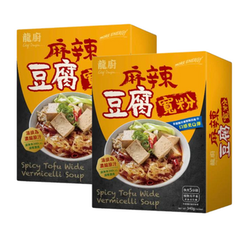 台灣【日正龍廚】麻辣豆腐寬粉 340g/盒 (2盒組)