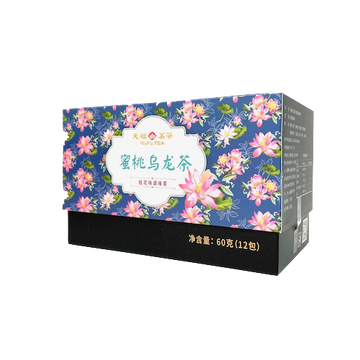 美國配送【天福茗茶】TEN FU’S TEA 蜜桃烏龍三角TEA BAG 茶包 60g/12包