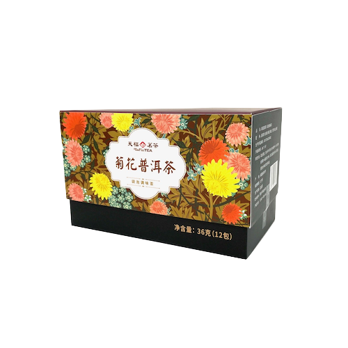中國【天福茗茶】菊花普洱三角茶包 36g/12包