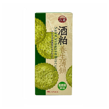 台灣直郵【台酒】 TTL TAIWAN 酒粕養生薄餅(藍綠藻) 120g 6 pcs