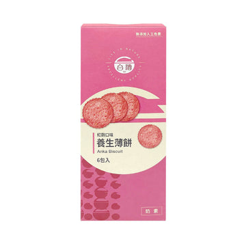 台灣直郵【台酒】 TTL TAIWAN 紅麴養生薄餅 120g 6入