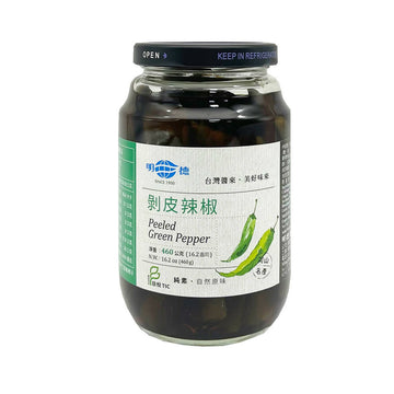 台灣直郵【明德】MINGTEH 剝皮辣椒 (中辣) 460g