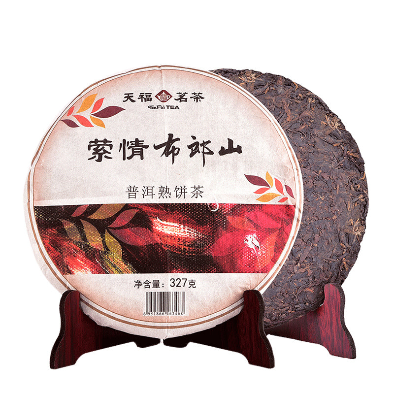 中國天福茗茶布朗山普洱熟饼茶 (327g/11.5oz/piece) - etmall.us 北美易購