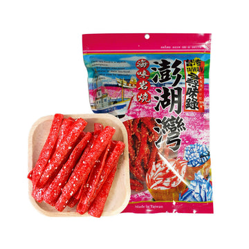 台灣直郵 【台灣優格餅乾學院】SCHOOL OF COOKIE 澎湖灣 芝麻魷魚捲 110g