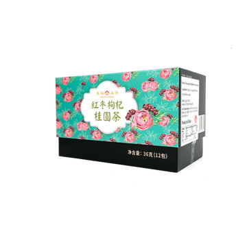 中國【天福茗茶】紅棗枸杞桂圓三角茶包 36g/12包