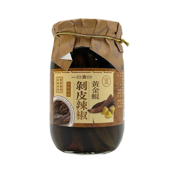台灣直郵【一口宜口】 A BITE OF PRIME 黃金蜆剝皮辣椒 450g