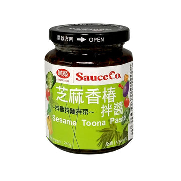 美國配送【味榮釀造】芝麻香椿拌醬 240克