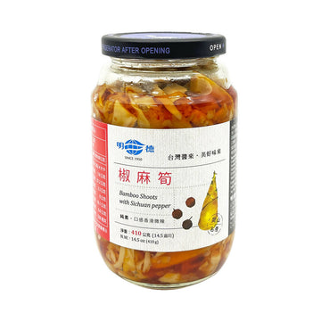 台灣直郵【明德】MINGTEH 椒麻筍 410g