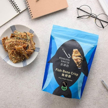 台灣【澎湖伯】魚骨酥(原味) 100g/包