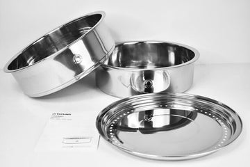 台灣【大同電器】不銹鋼多層蒸籠組 TAC-S02 Tatung 3pcs Stainless Steel Steamer set  For Cooker Model 11KN/10GS