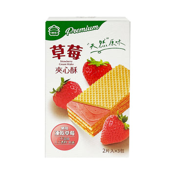 台灣直郵 【義美】I-MEI Premium 草莓夾心酥 3入 75g