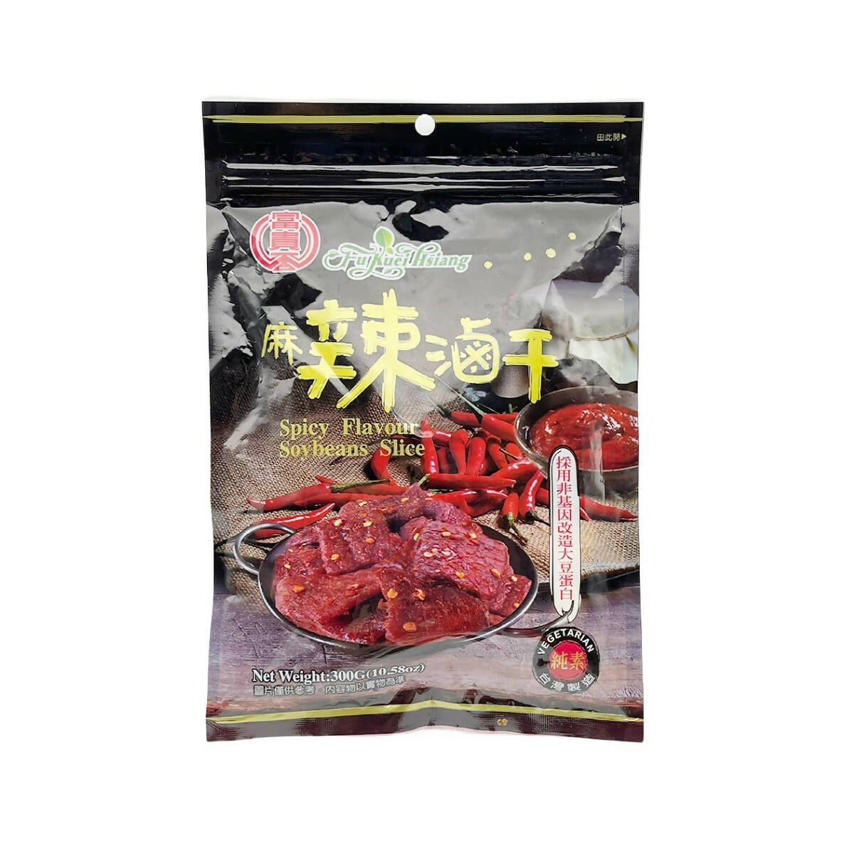 Taiwan Direct Mail【Fuguixiang】 FU KUEI HSIANG Spicy Braised Dry (Vegan) 300g 