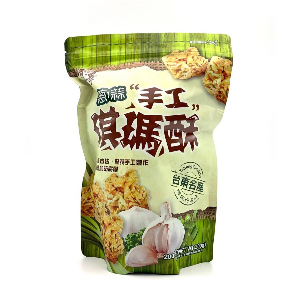 [台灣直郵]台東青澤 CHING TSE 琪瑪酥 - 蔥蒜口味 200g