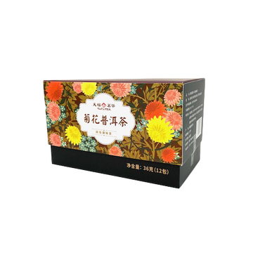 中國【天福茗茶】菊花普洱三角茶包 36g/12包