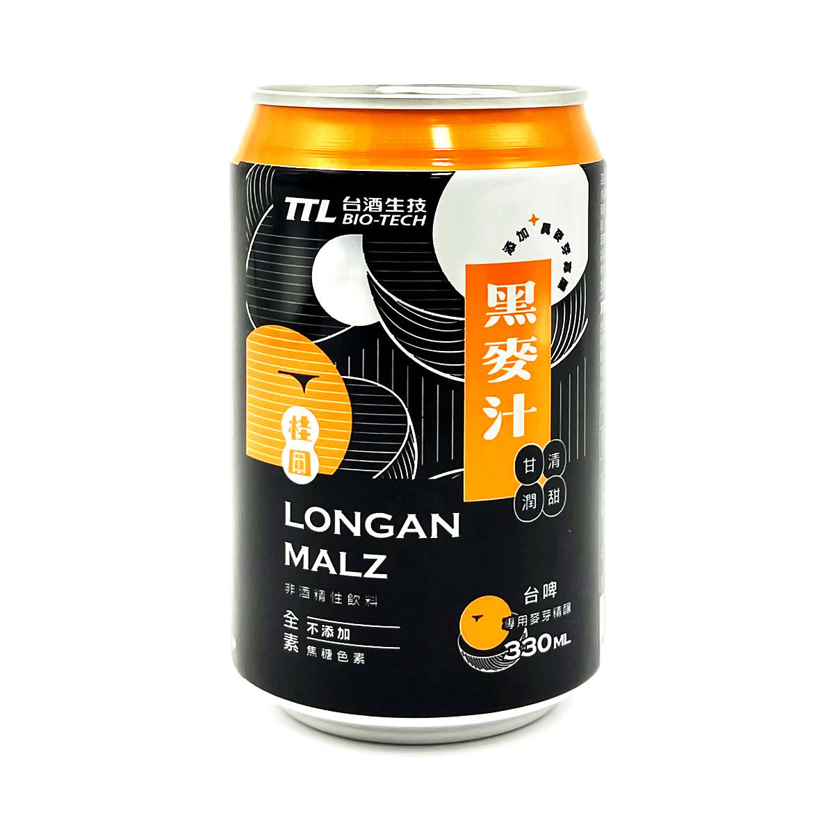 [台灣直郵]台酒 TTL TAIWAN 桂圓黑麥汁(減糖香濃) 330ml