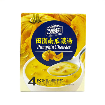 Taiwan Direct Mail [3:15] 3:15pm Pastoral Pumpkin Soup 72g*4pcs 
