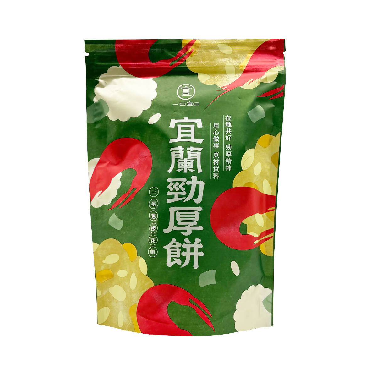 台灣直郵【一口宜口】 A BITE OF PRIME 勁厚餅(三星蔥櫻花蝦) 80g
