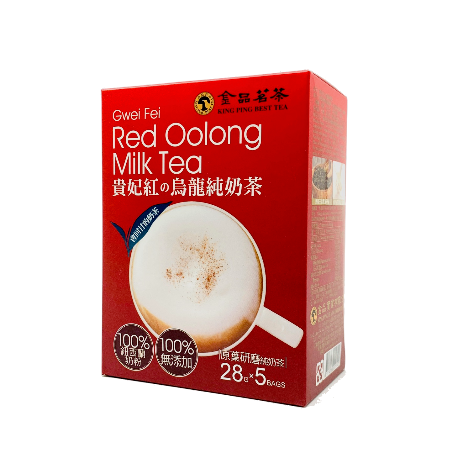 台灣【金品】貴妃紅の烏龍純奶茶28公克 5包入