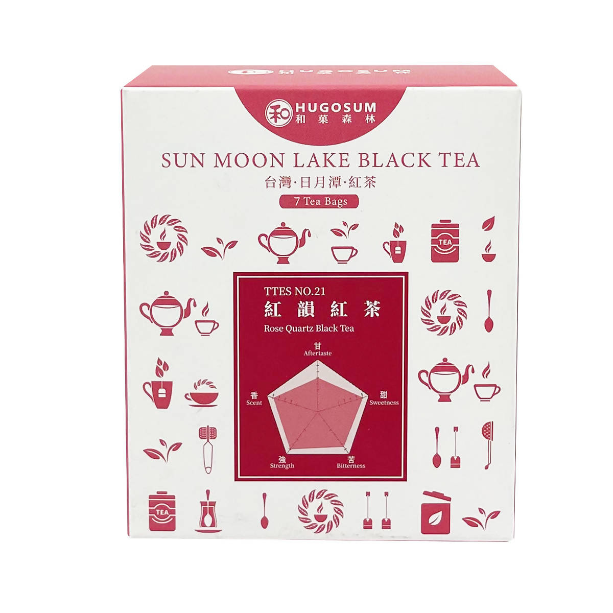 Taiwan direct mail [Heguo Forest] HUGOSUM tea expert red rhyme black tea three-dimensional carry bag 2.5g*7 into 