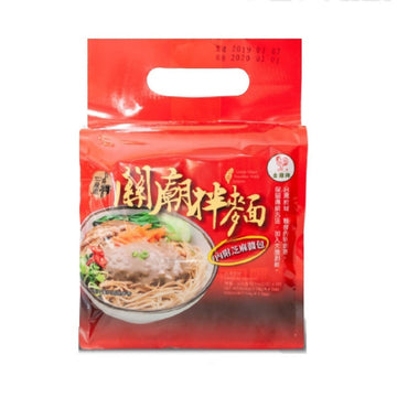 [台灣直郵]金雞牌 JINGJIMEN 關廟拌麵 芝麻風味 456g 4入(保質期:2023/12/13)