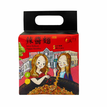 台灣直郵【津醬】 JIN SAUCE 双椒辣醬麵 440g 4入