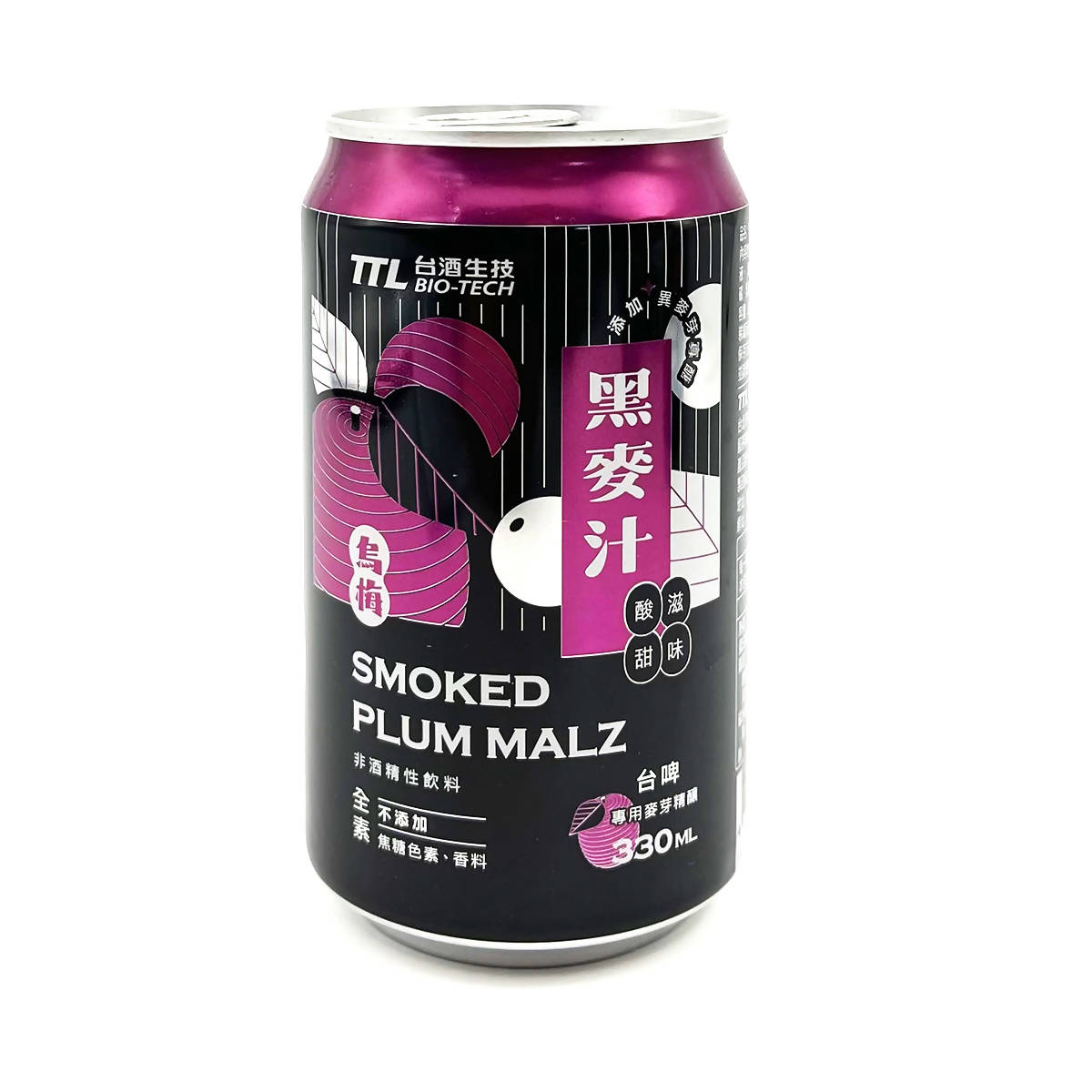 [台灣直郵]台酒 TTL TAIWAN 烏梅黑麥汁(減糖香濃) 330ml