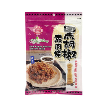 Taiwan Direct Mail【Fuguixiang】 FU KUEI HSIANG Meat Strips with Black Pepper (Vegan) 300g 