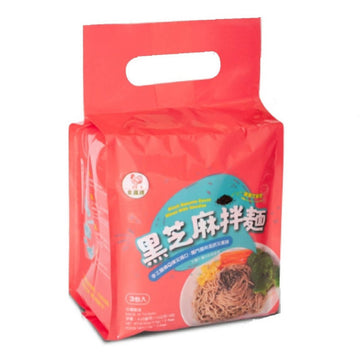 [台灣直郵]金雞牌 JINGJIMEN 黑芝麻拌麵 342g 3入