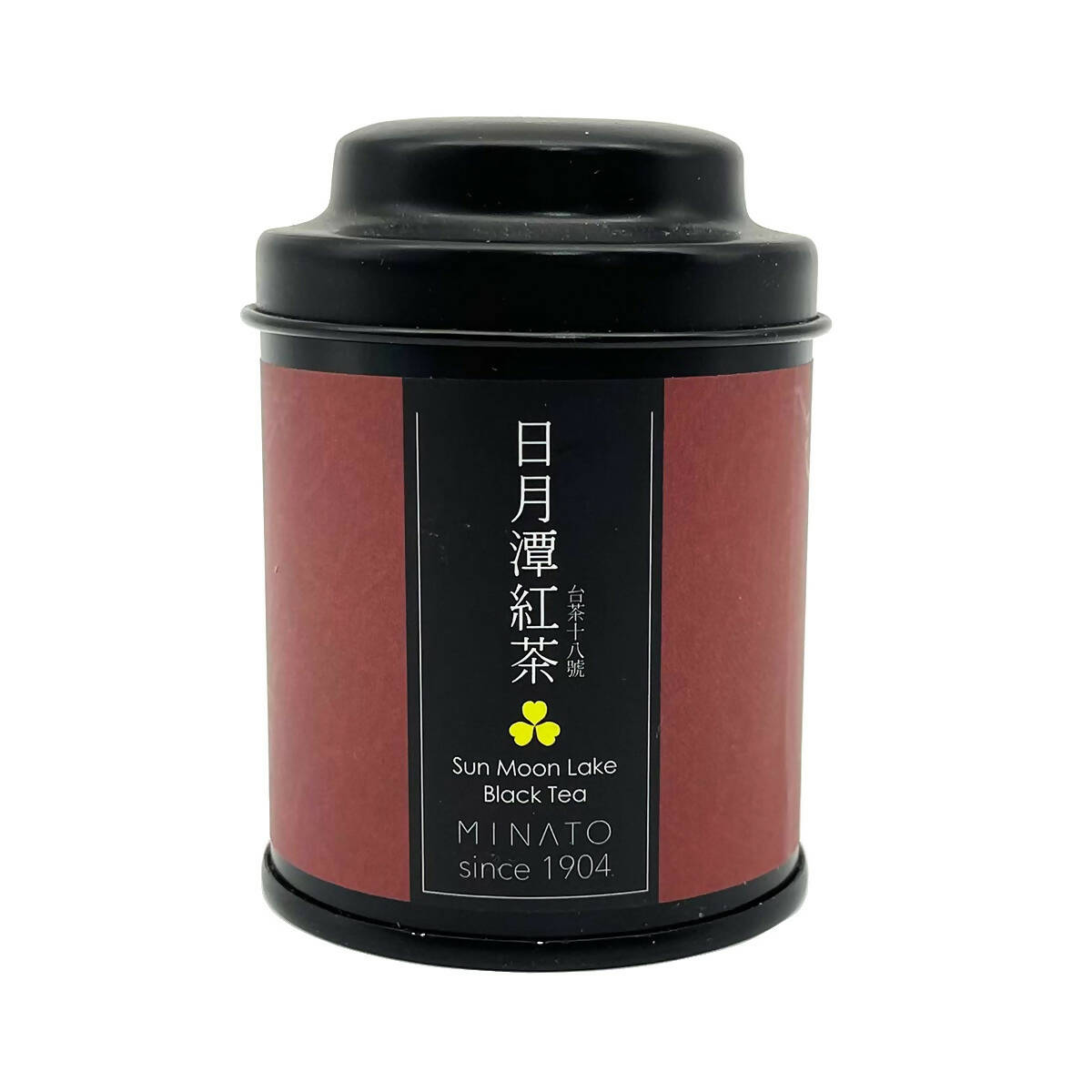 台灣直郵【茶粒茶】 MINATO 原片茶葉 Mini黑罐 日月潭紅茶 15g