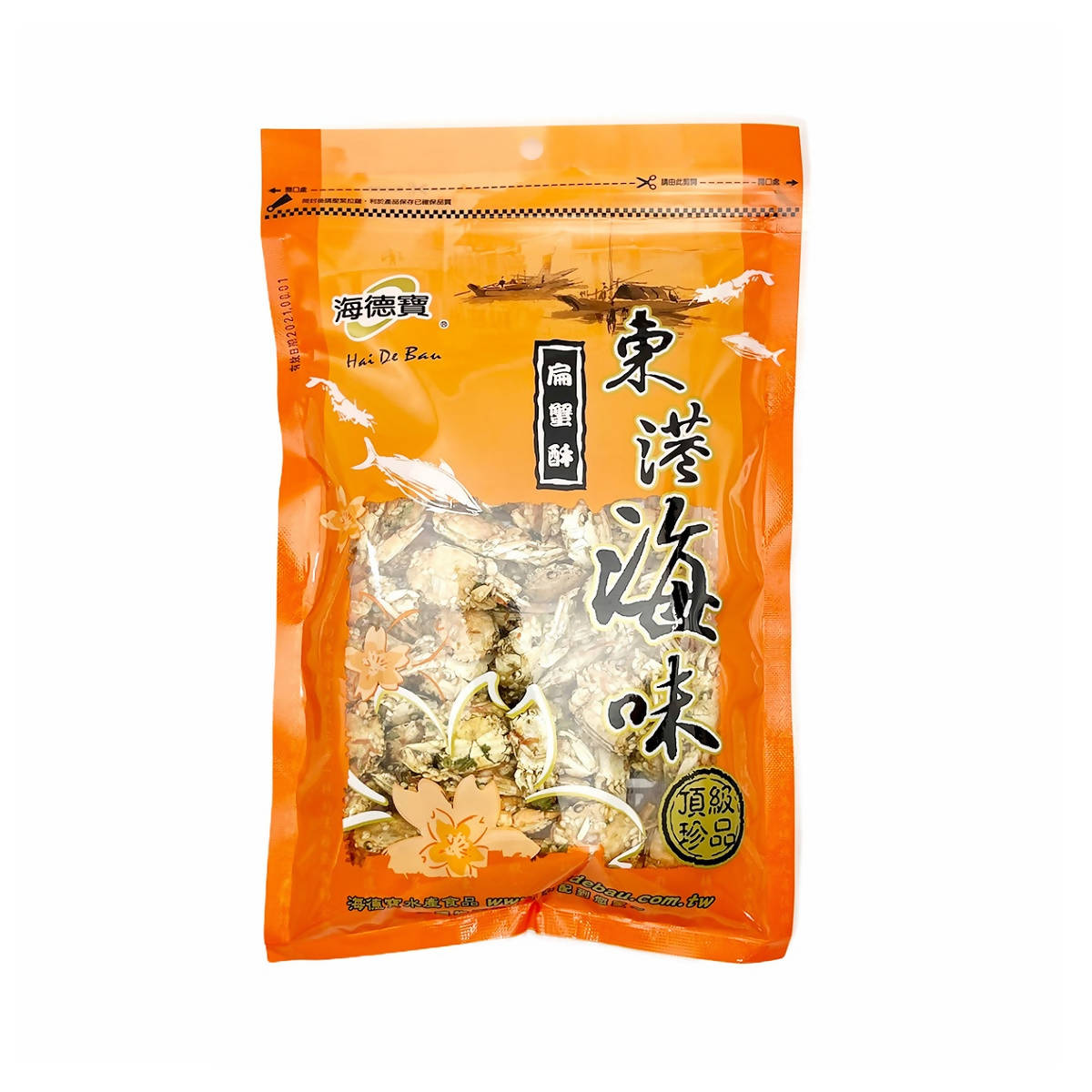 [台灣直郵] 海德寶 HAI DE BAU 扁蟹酥 110g