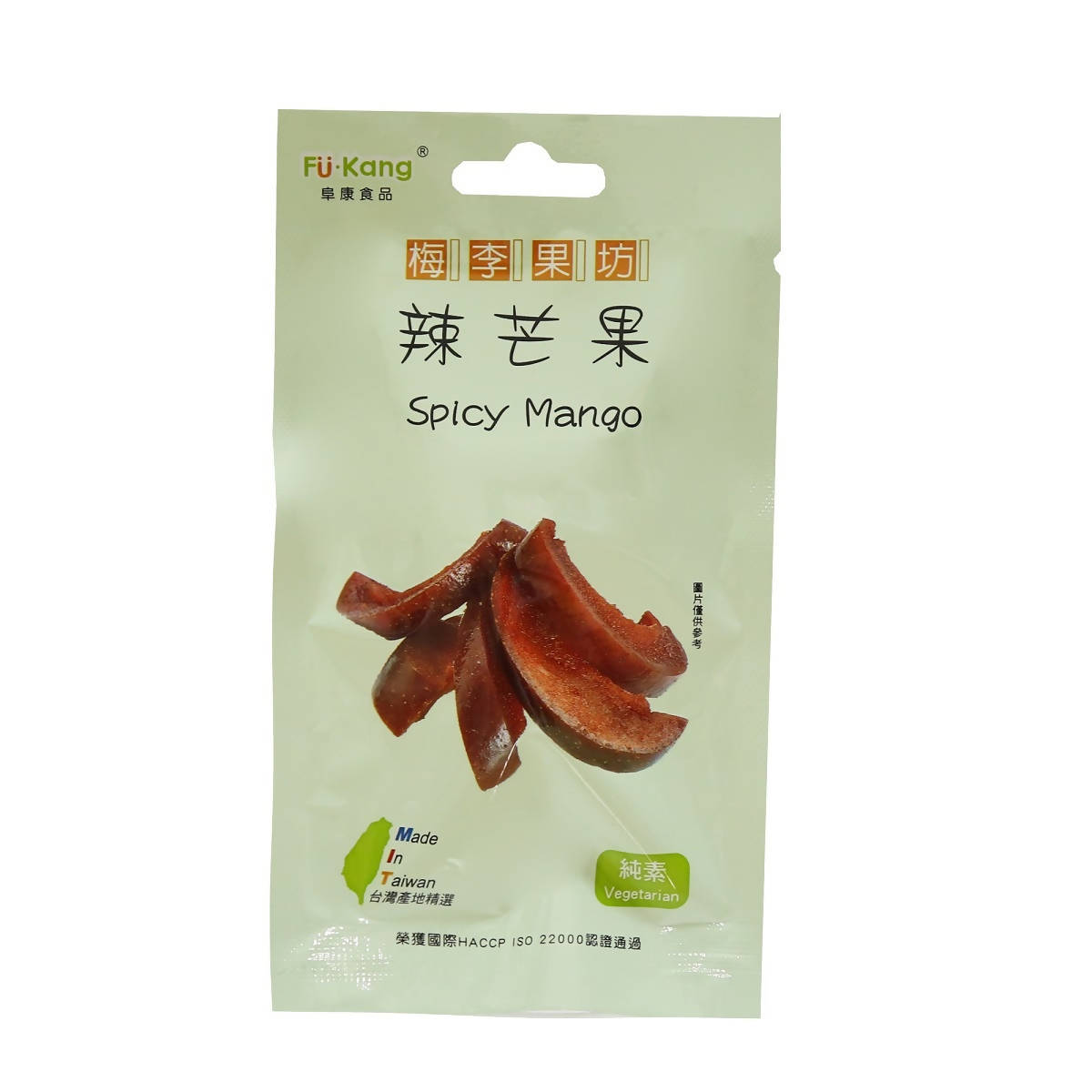 Taiwan direct mail【Mei Li Guofang】 FUKANG Spicy Mango 60g 