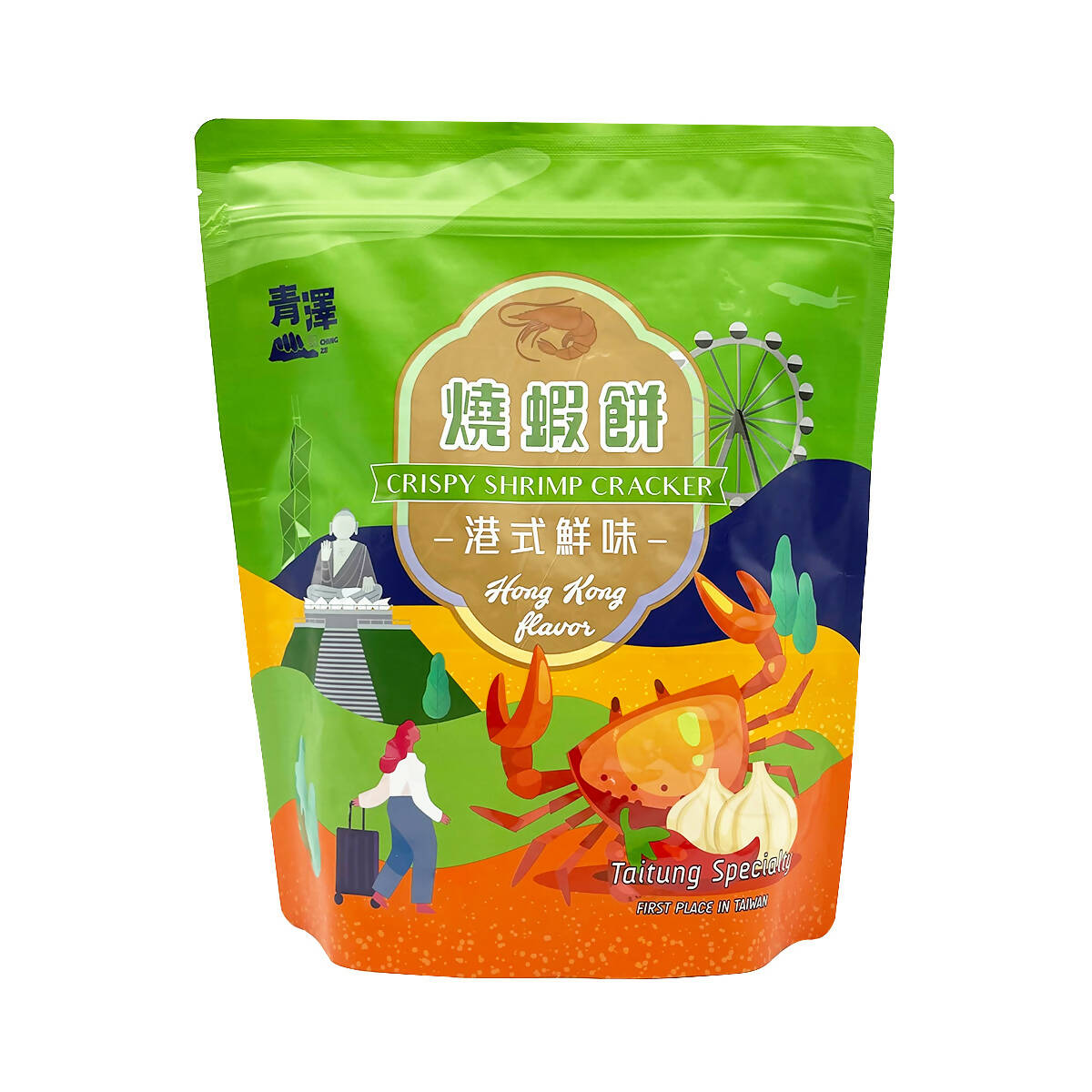 台灣直郵【台東青澤】 CHING TSE 燒蝦餅-港式鮮味口味 100g