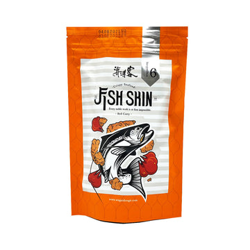 Taiwan direct mail【Hai Tao Ke】 HAITAOKE Crispy Fish Skin Red Curry Flavor 80g 