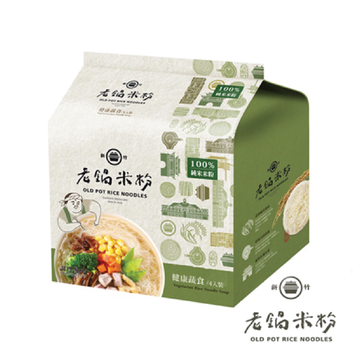 Taiwan [Old Pot Rice Noodles] Healthy Vegetable Soup Rice Noodles 60g x 4 bags