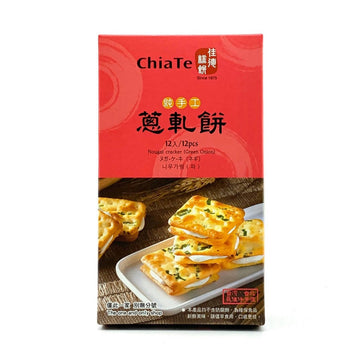 Taiwan Direct Mail【Jade Cakes】 CHIATE Scallion Cake Gift Box 180g 12pcs 
