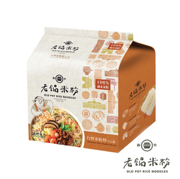 Taiwan [Old Pot Rice Noodles] Rice Noodles Taiwan Rice Noodles Fried Flavor 70g x 4 bags