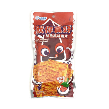 Taiwan Direct Mail【Datian Ocean】 DAH TIEN Squid Flavor Fish Fillet (Mexico Spicy) 25g 