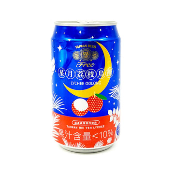 [台灣直郵] 台酒 TTL TAIWAN 金牌FREE啤酒風味飲料 星月荔枝烏龍（零酒精）330ml